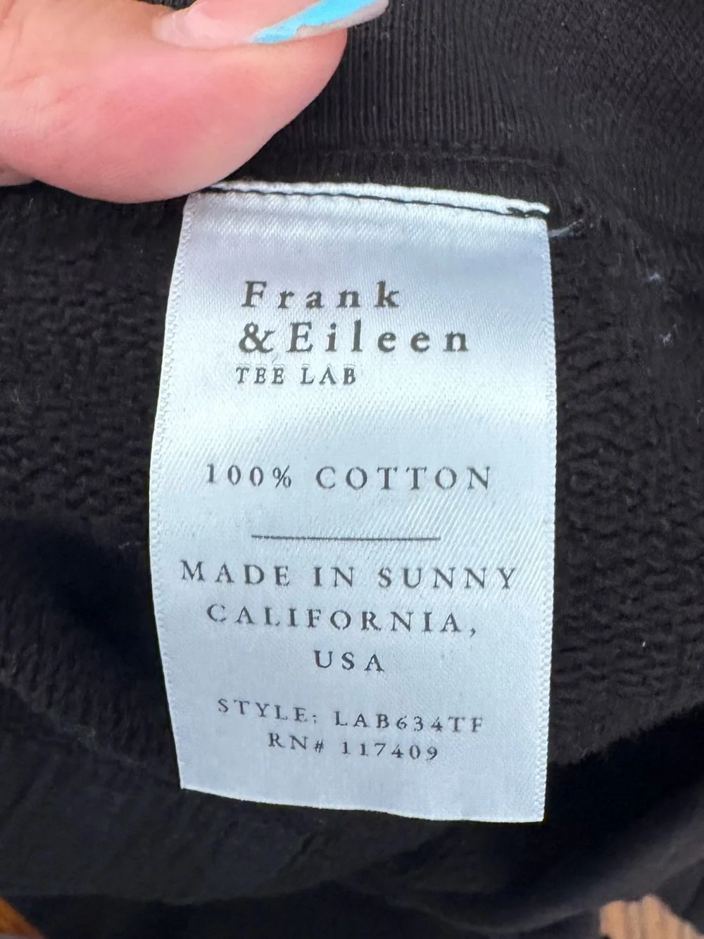 Frank & Eileen Catherine Favorite Sweatpant Triple Fleece Tee Lab Black XS